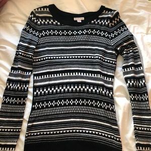 striped crew neck long sleeve